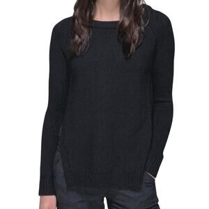 LULULEMON Yin To You Pullover high side cutout slit sides black 4
